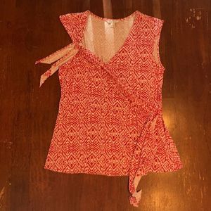 Tie Front Rayon Tie Front Top